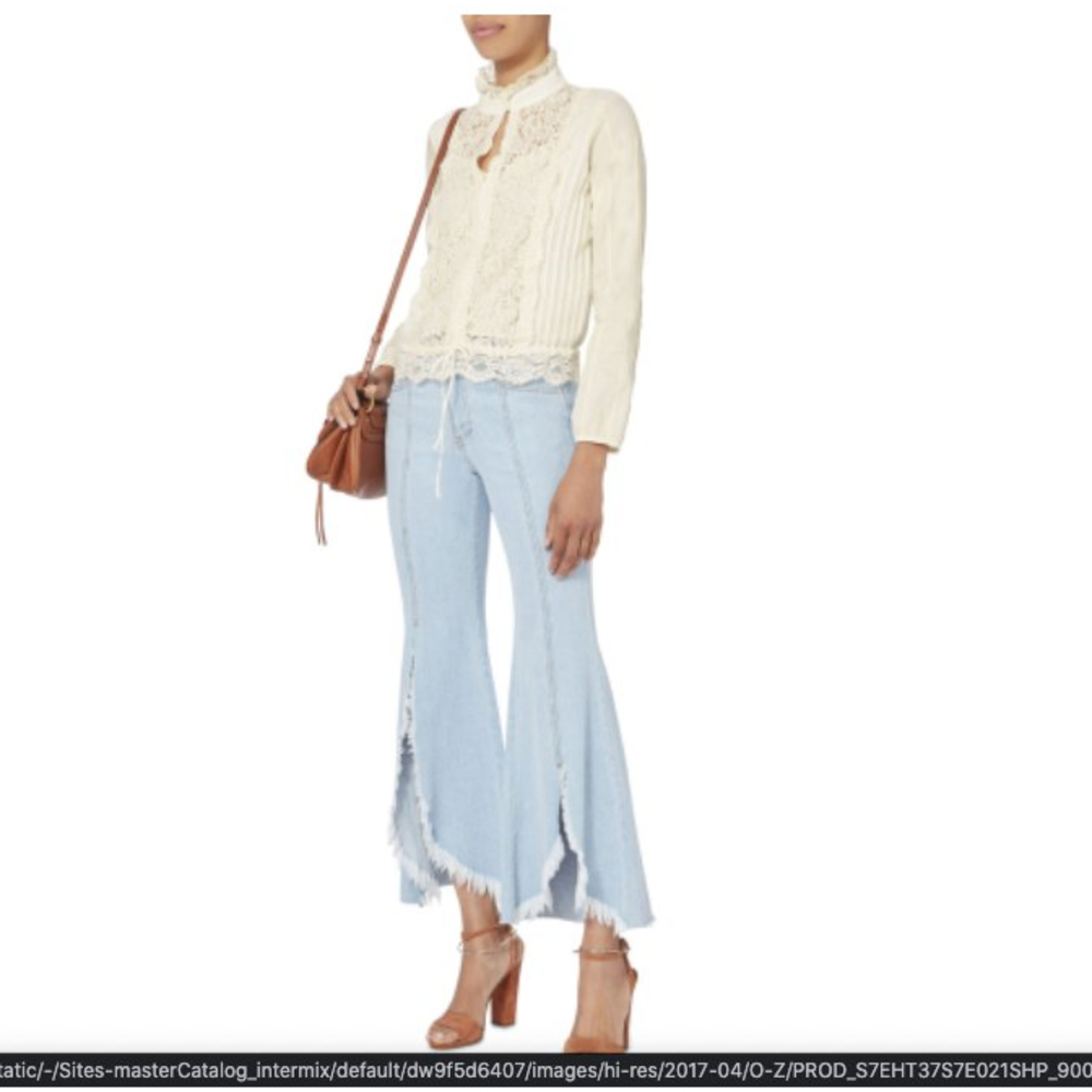 See by Chloe Lace Panel Victorian Blouse
